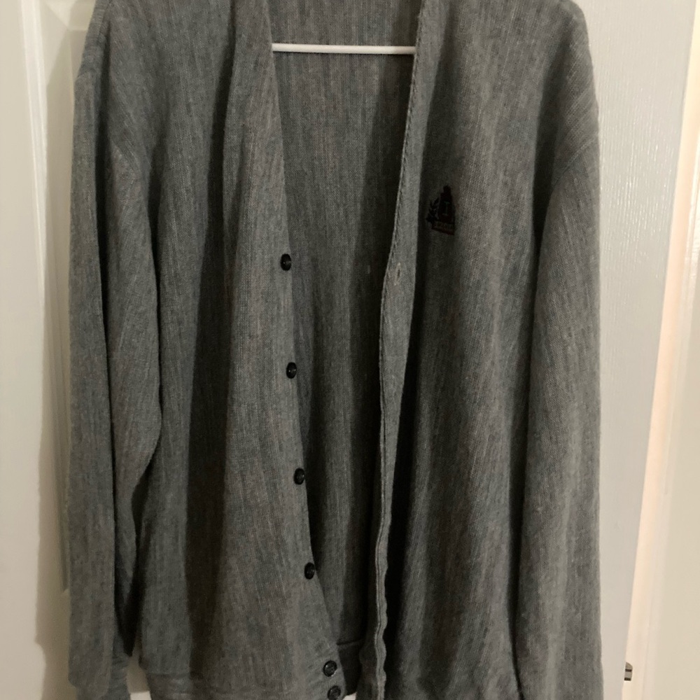 Izod Gray Cardigan Sweater